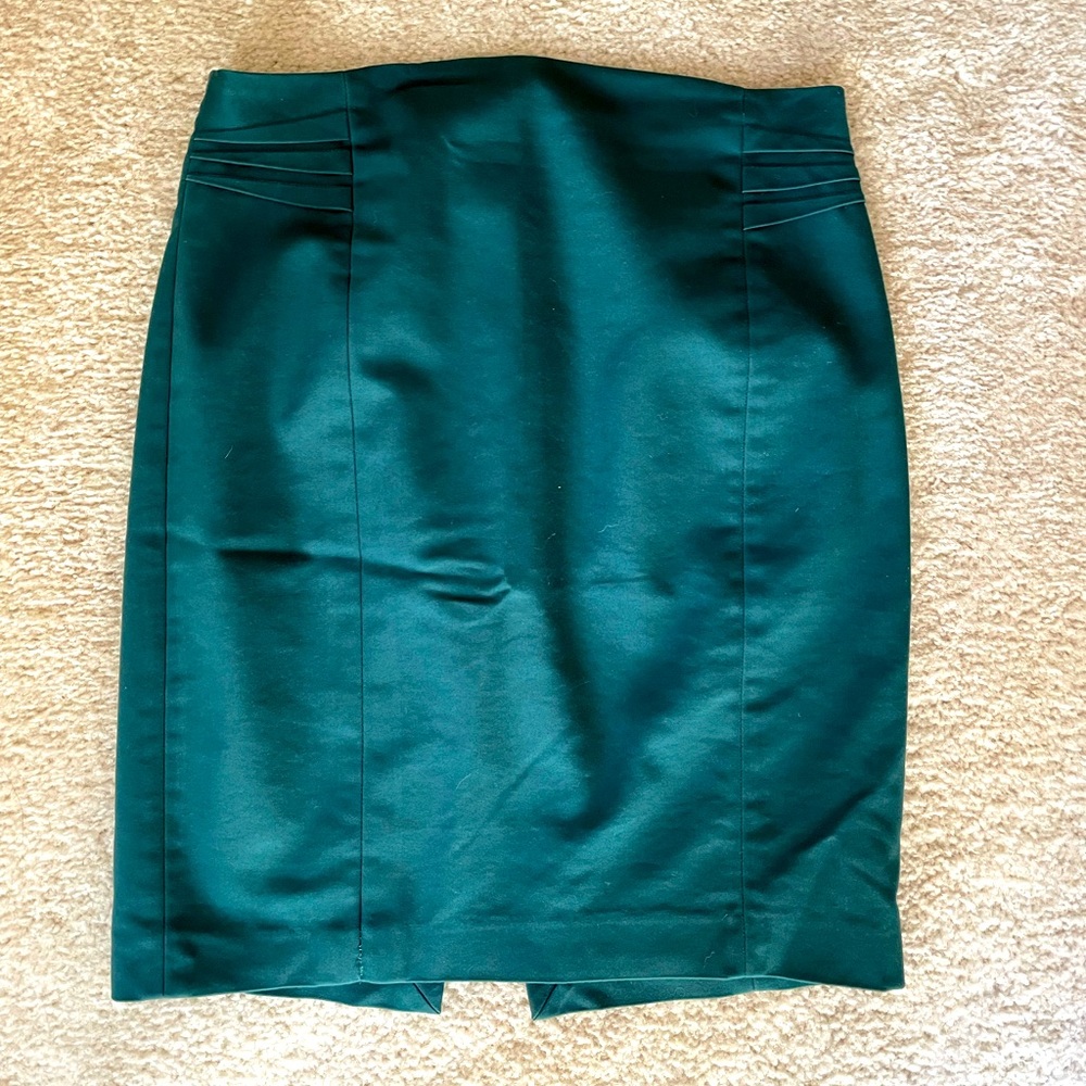 Express Dark Green Pencil Skirt Sz 8